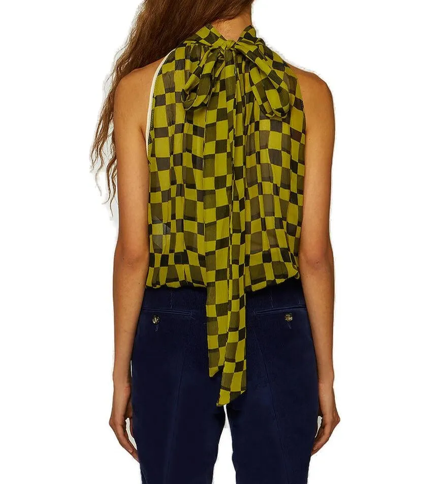 Marni Iconic Damier Print Tank Top