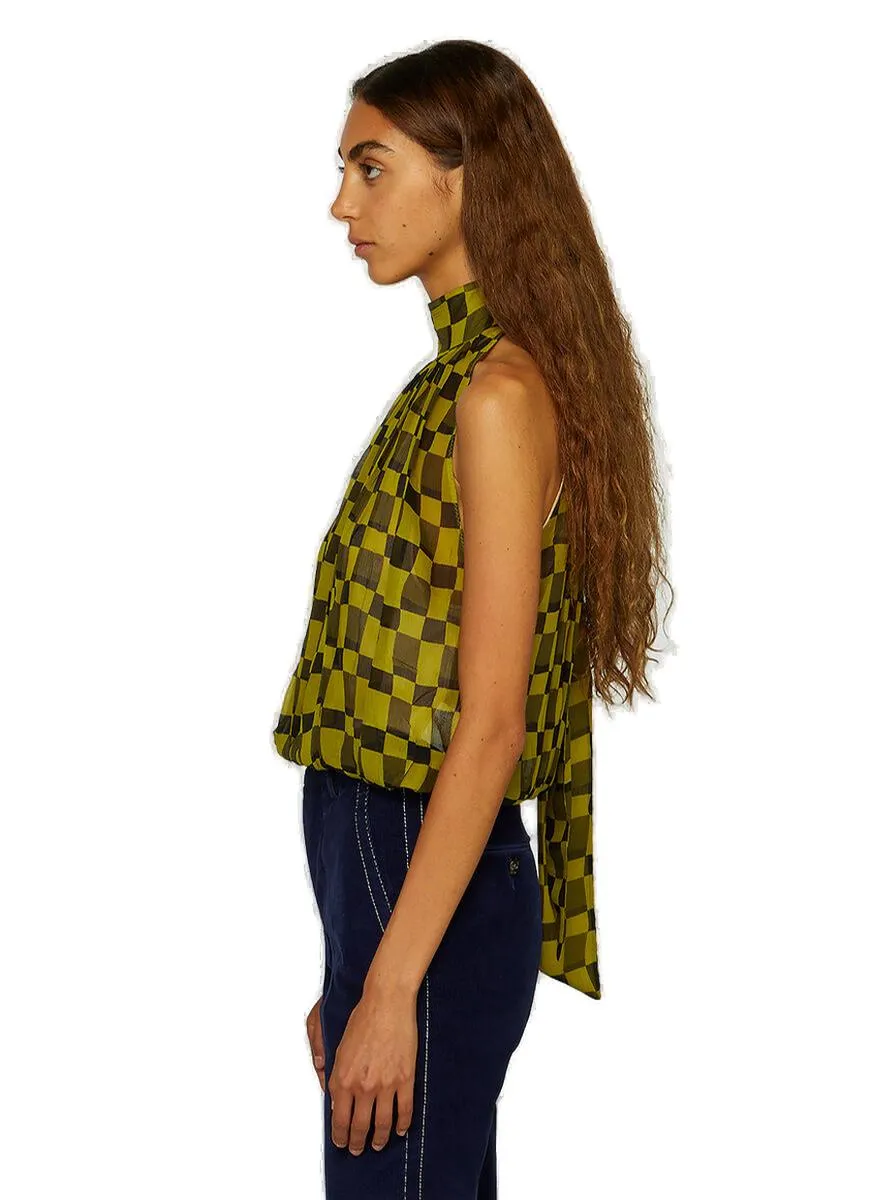 Marni Iconic Damier Print Tank Top