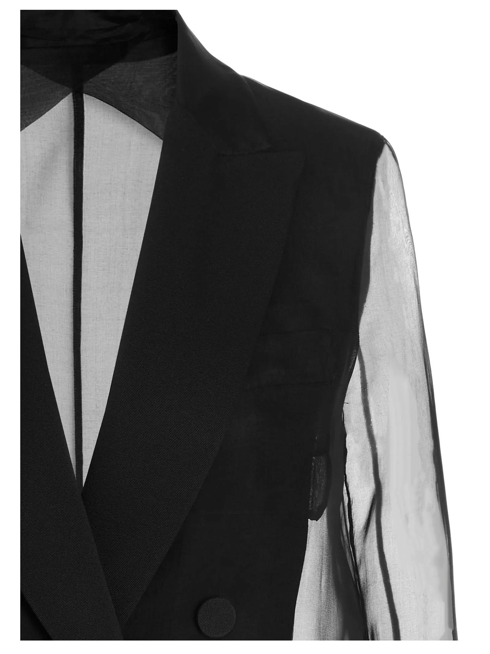 Max Mara Double-Breasted Organza Jacket