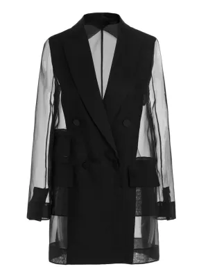 Max Mara Double-Breasted Organza Jacket