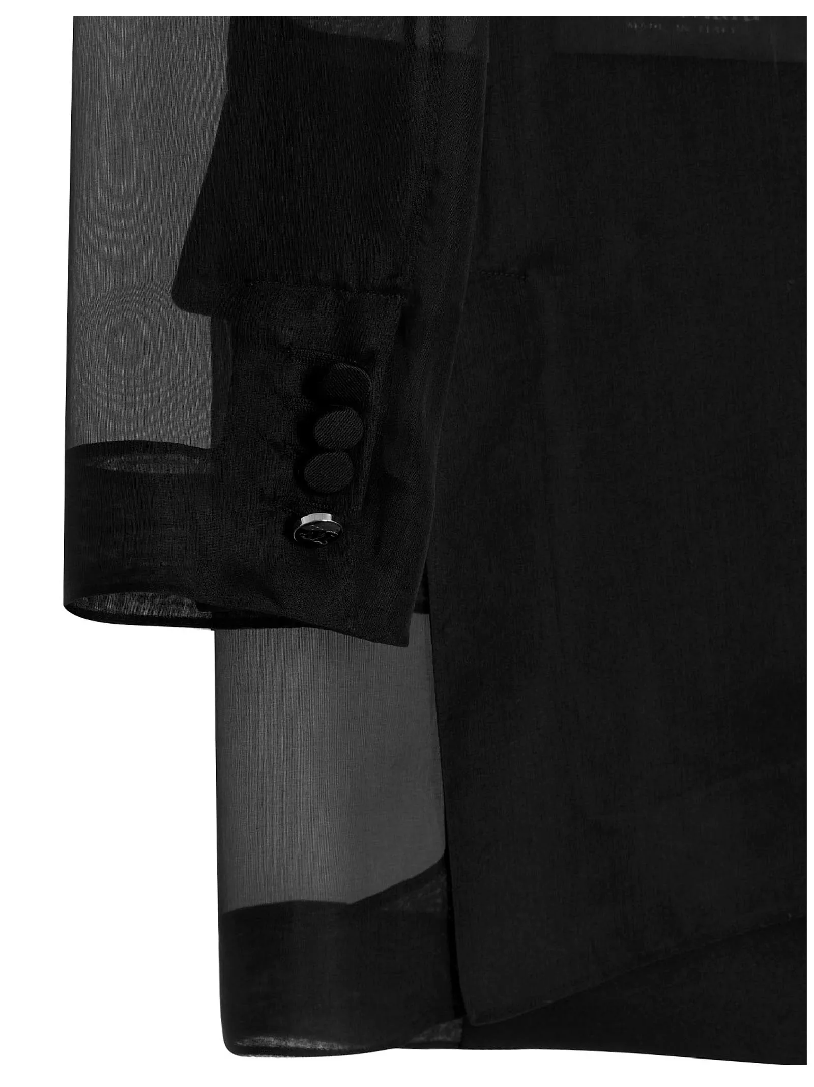 Max Mara Double-Breasted Organza Jacket