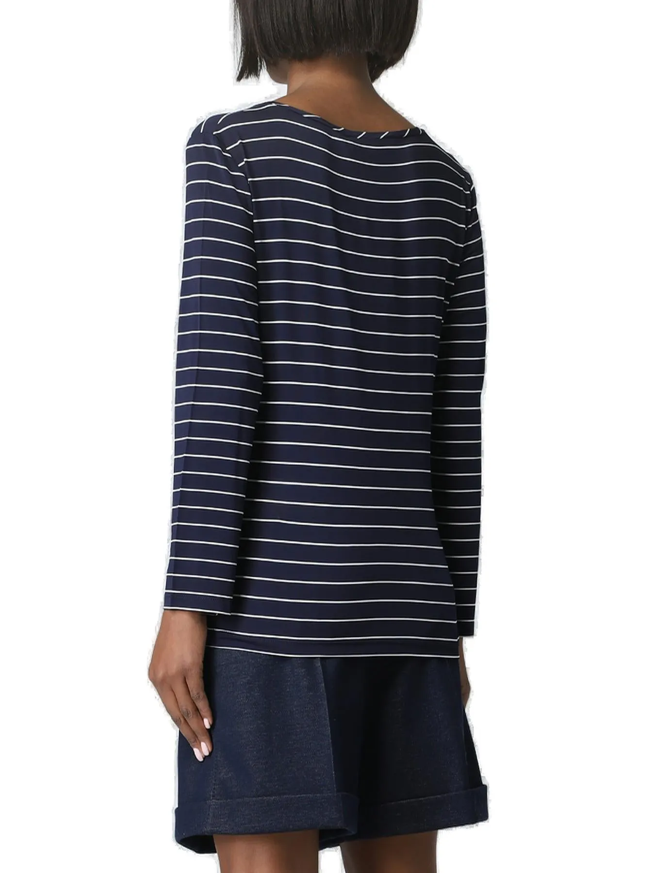 Max Mara Studio Striped Crewneck T-Shirt