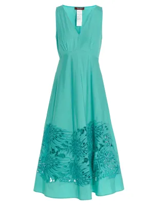 Max Mara Studio V-Neck Sleeveless Dress