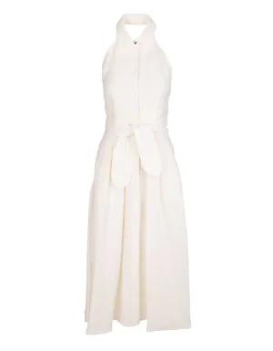 Max Mara Tie-Waist Sleeveless Dress