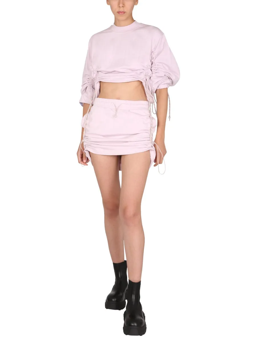 McQ Alexander McQueen Logo Patch Mini Skirt