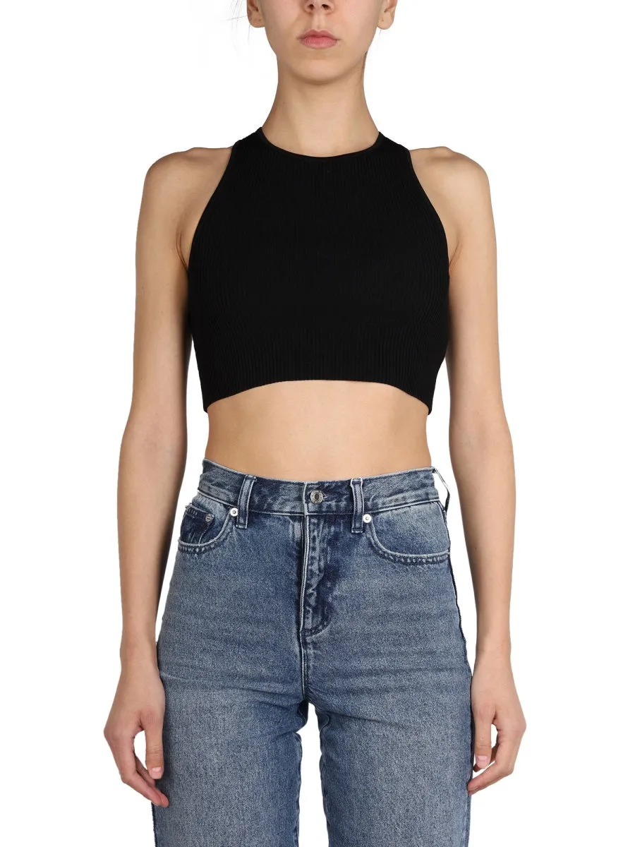 Michael Michael Kors Crewneck Cropped Tank Top