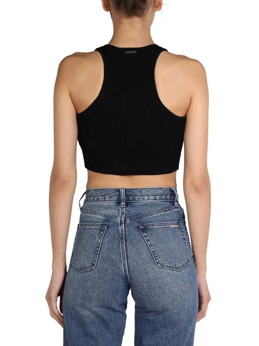 Michael Michael Kors Crewneck Cropped Tank Top