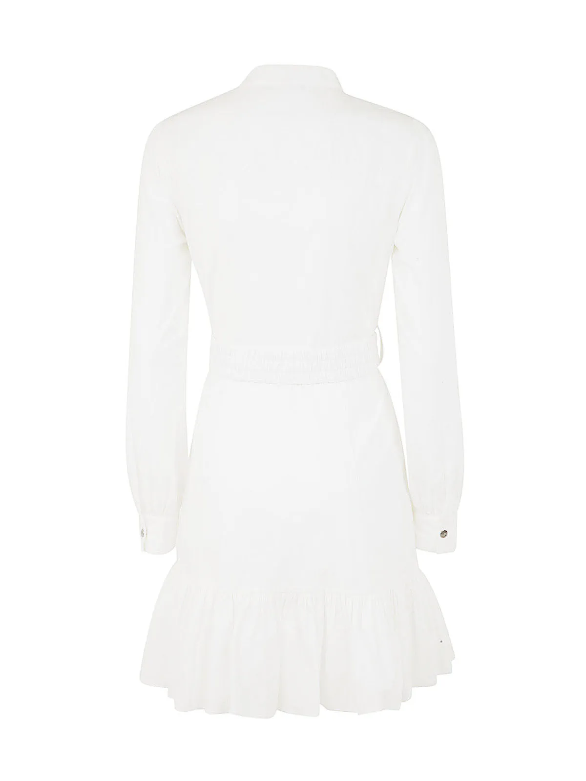 Michael Michael Kors Logo Plaque Belted Mini Dress