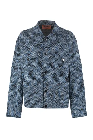 Missoni Chevron Motif Button-Down Jacket
