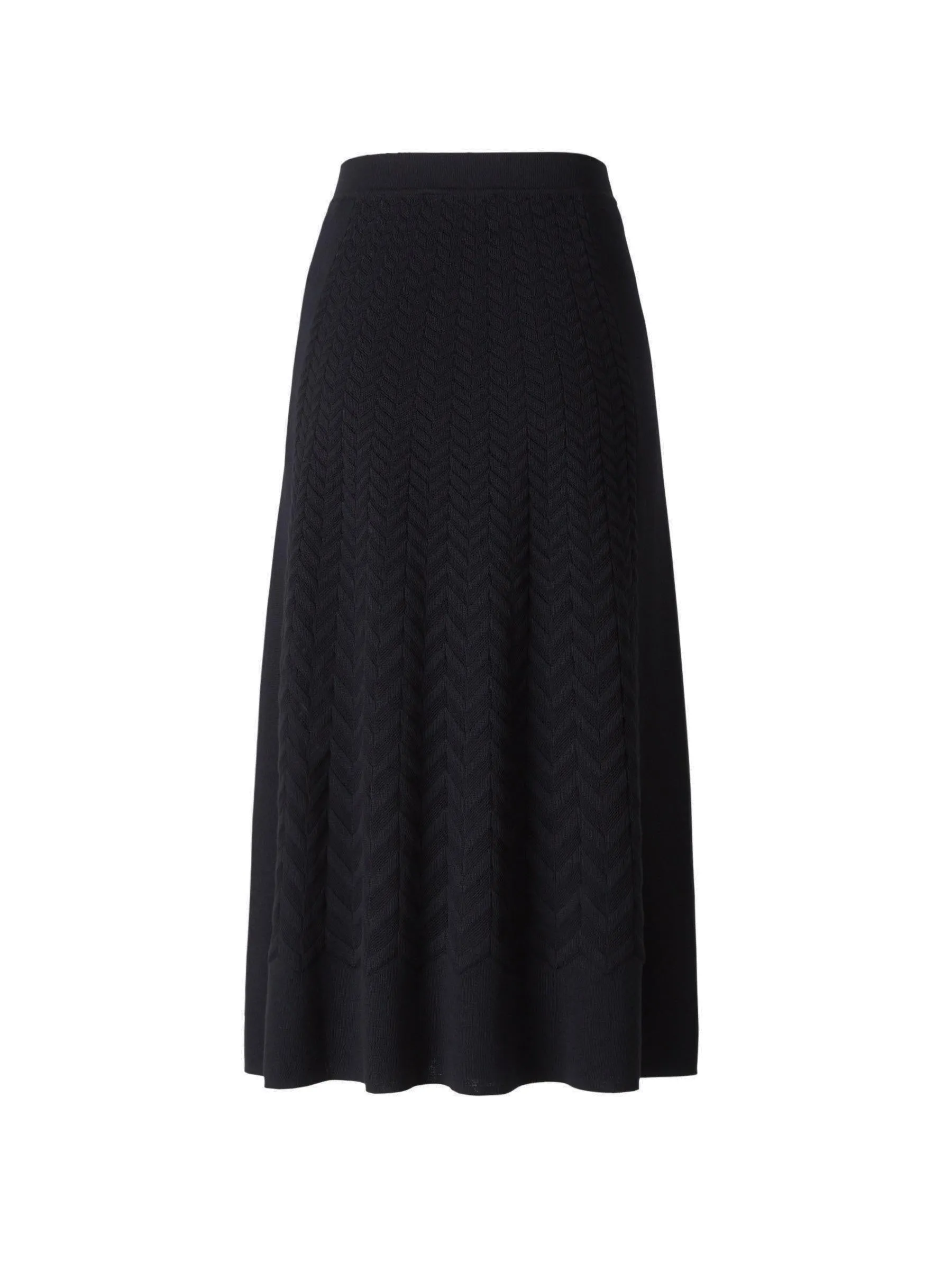 Missoni Zigzag Pleated Knitted Midi Skirt