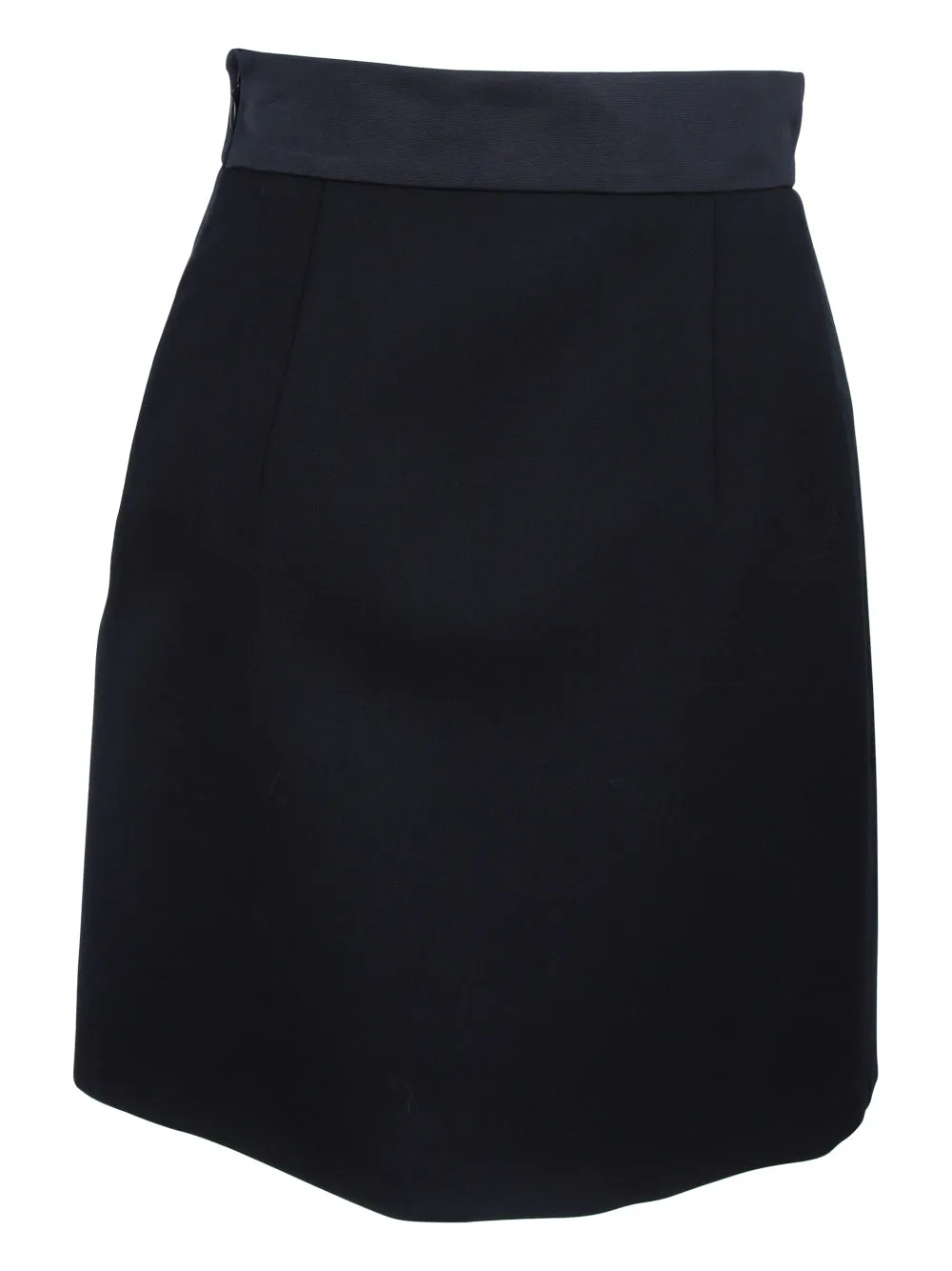 Miu Miu Bow-Detailed Side-Slit Mini Skirt