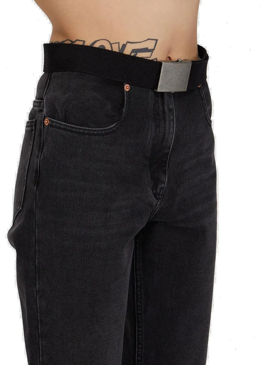 MM6 Maison Margiela Belted Boyfriend Jeans