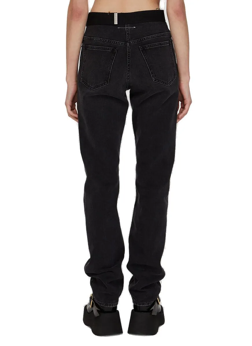 MM6 Maison Margiela Belted Boyfriend Jeans