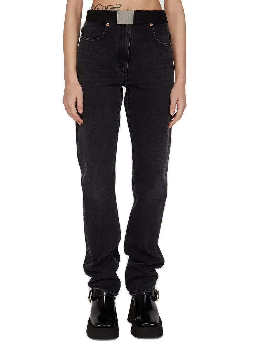 MM6 Maison Margiela Belted Boyfriend Jeans