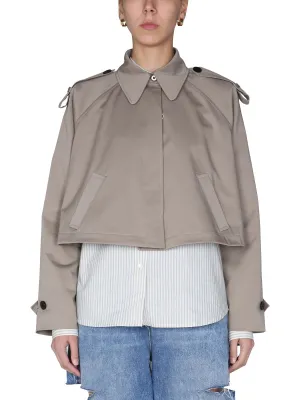MM6 Maison Margiela Cropped Buttoned Jacket
