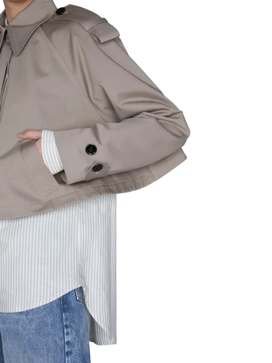 MM6 Maison Margiela Cropped Buttoned Jacket