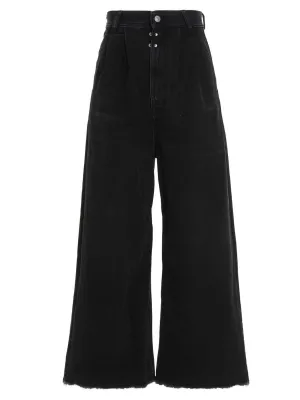 MM6 Maison Margiela High Waist Frayed Jeans