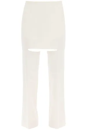 MM6 Maison Margiela Layered Effect Tailored Trousers