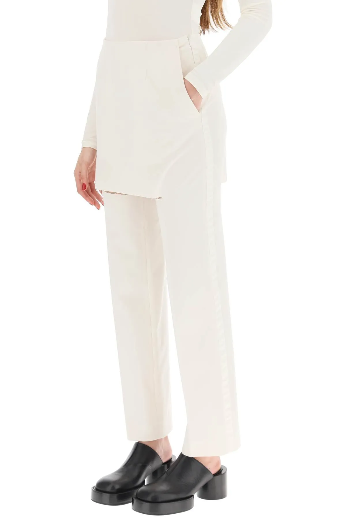 MM6 Maison Margiela Layered Effect Tailored Trousers