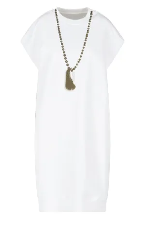 MM6 Maison Margiela Necklace Printed T-Shirt Dress