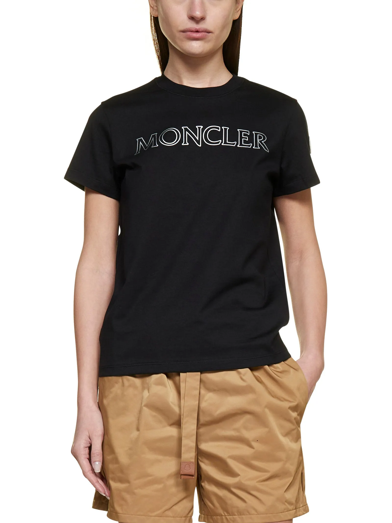 Moncler Drawstring Elastic Waist Shorts