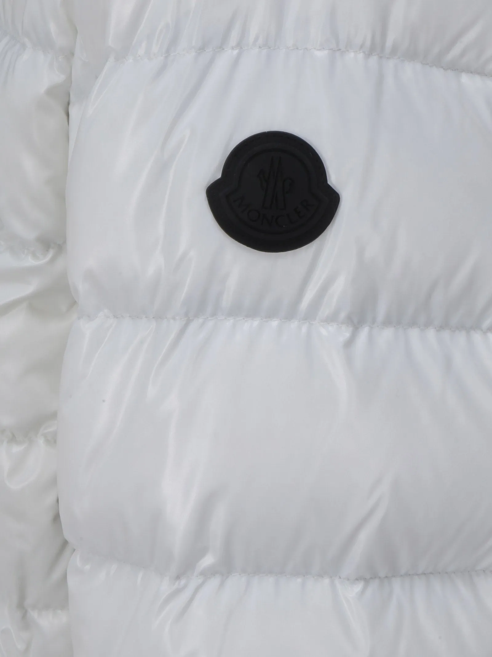 Moncler Mockneck Logo Printed Zipped Jacket