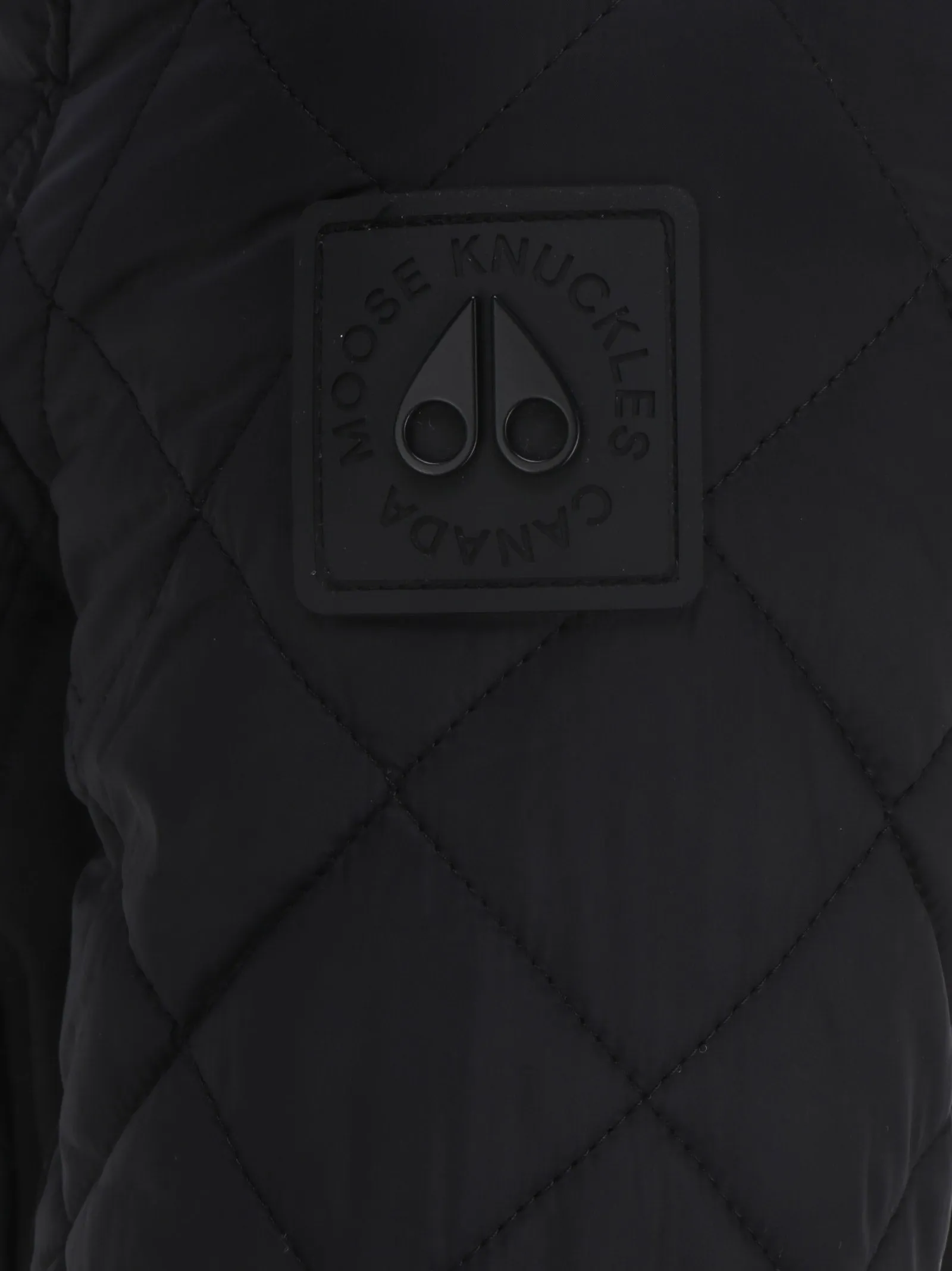 Moose Knuckles Logo Patch Buttoned Jacket