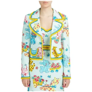 Moschino All-Over Calico Animals Printed Jacket
