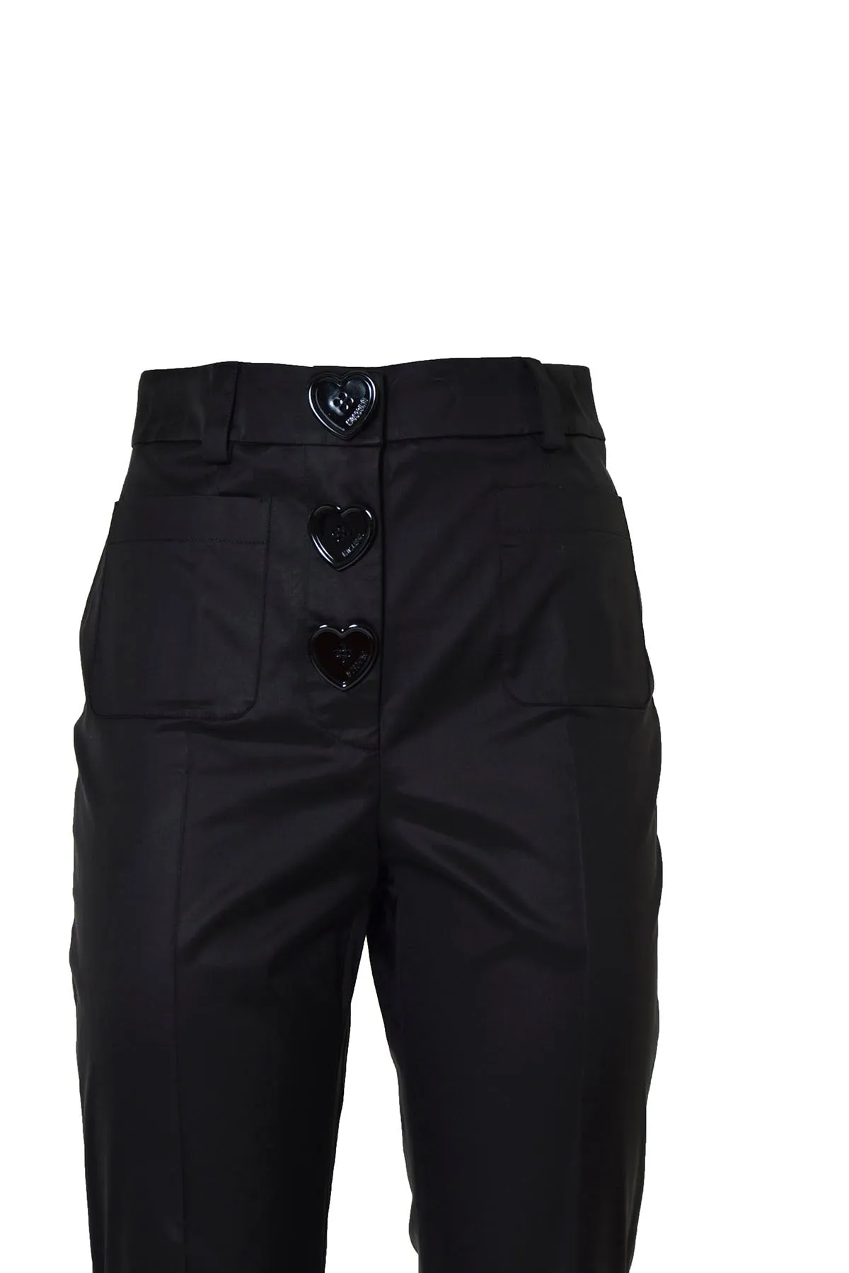 Moschino Heart Button sStraight Leg Pants