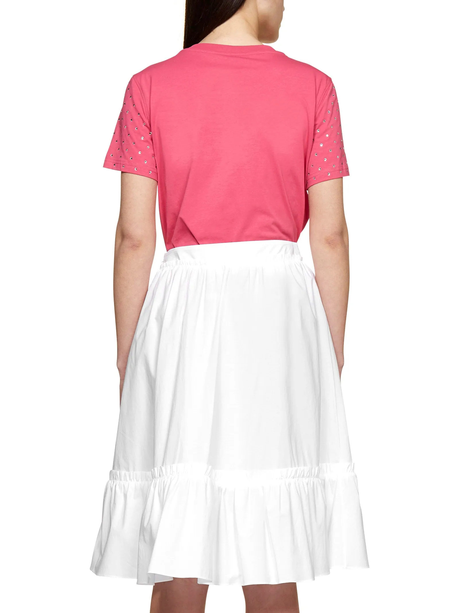 Moschino Heart Detailed A-Line Skirt