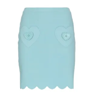 Moschino Heart-Detailed High-Waisted Skirt