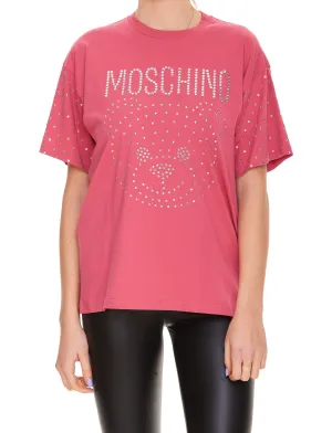 Moschino Logo Embellished Crewneck T-Shirt