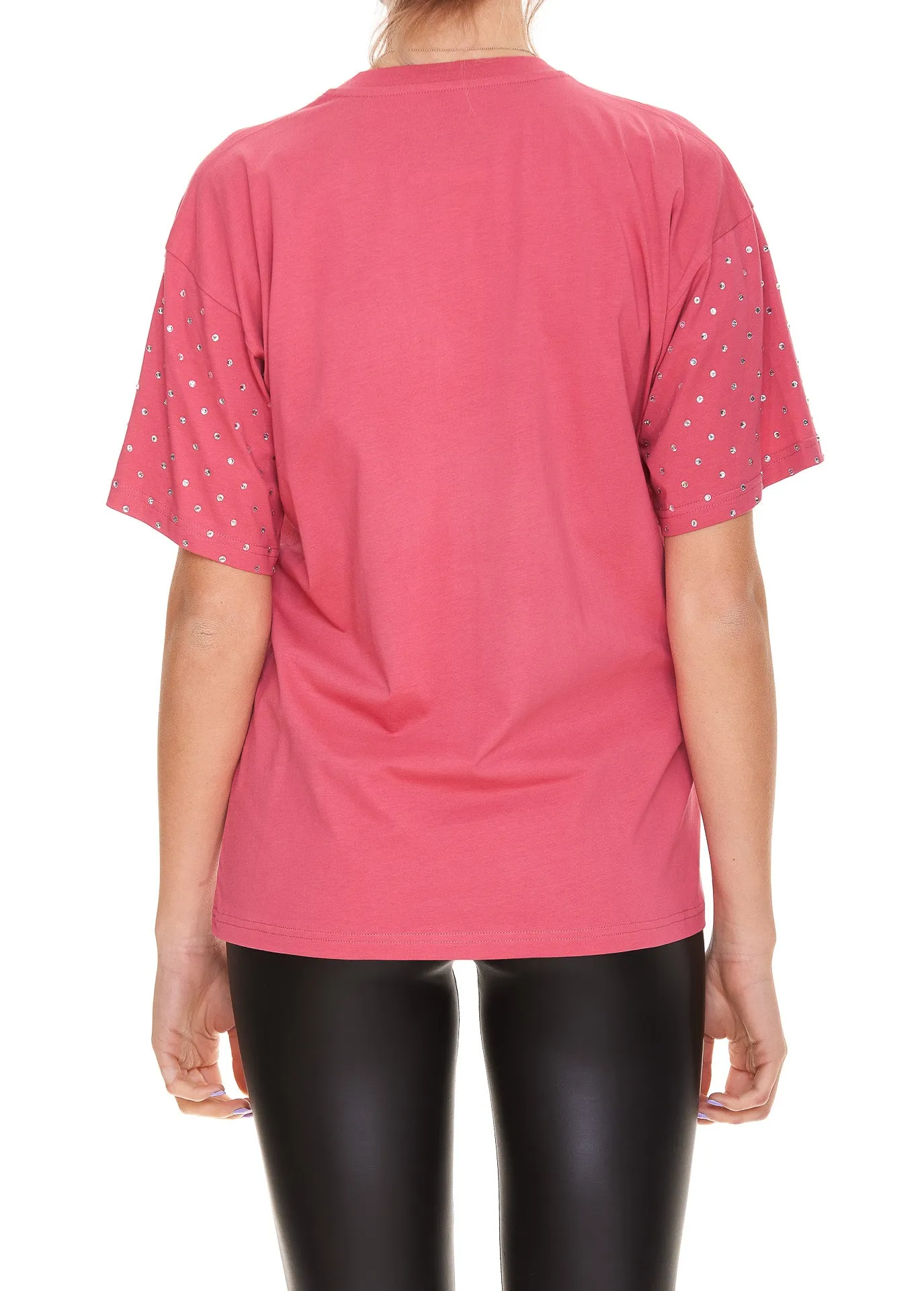 Moschino Logo Embellished Crewneck T-Shirt