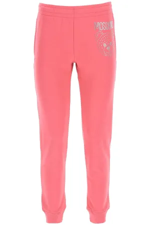 Moschino Logo Embellished Straight Leg Joggers