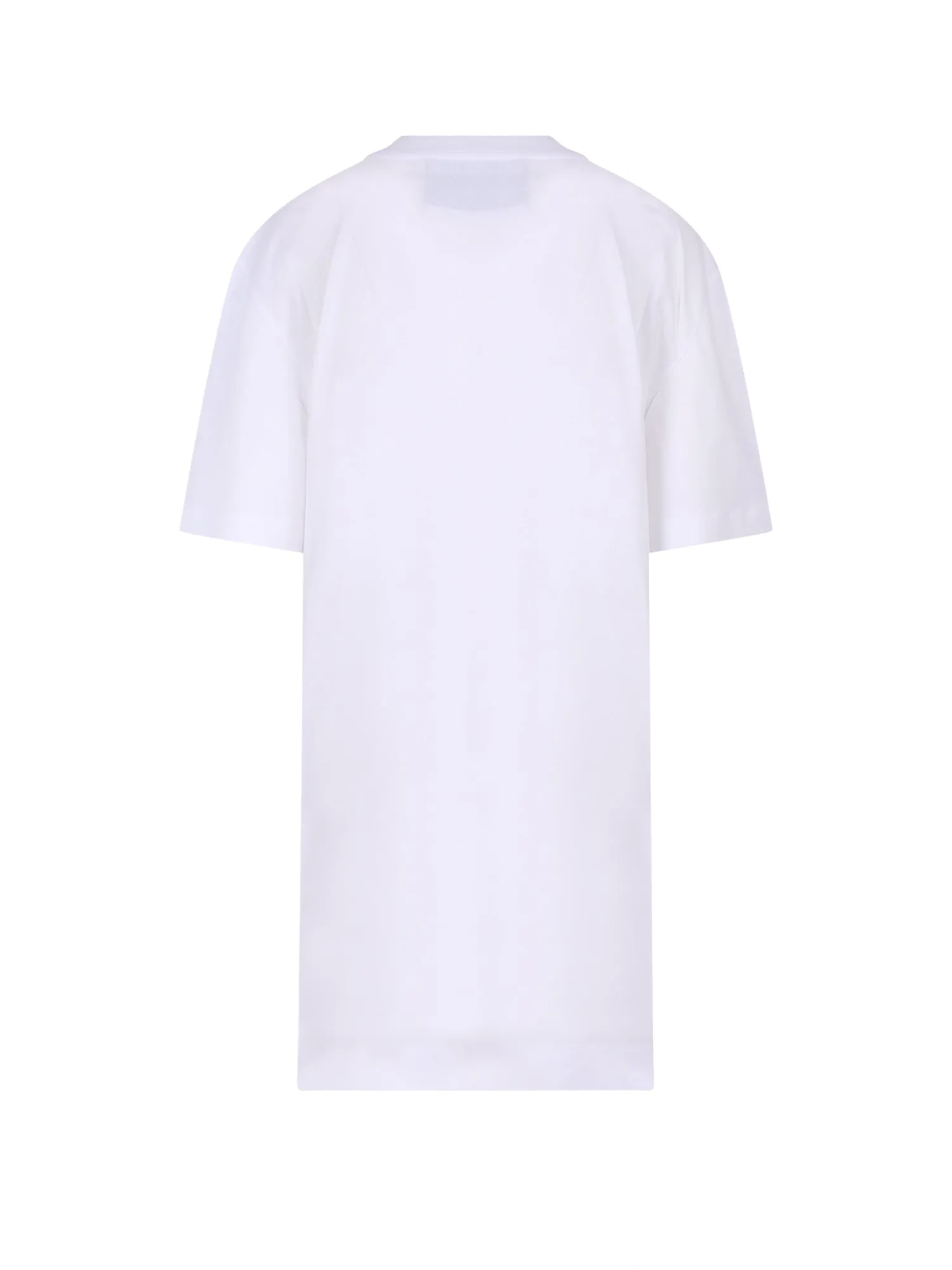Moschino Logo Printed Crewneck Mini T-Shirt Dress