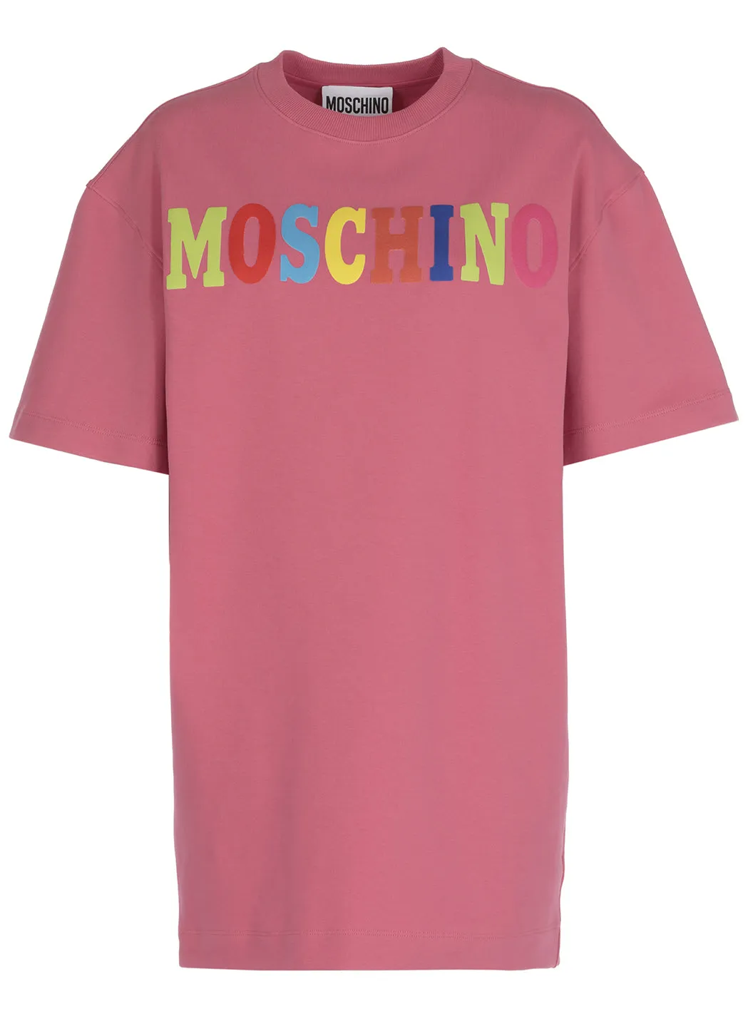Moschino Logo Printed Crewneck T-Shirt Dress