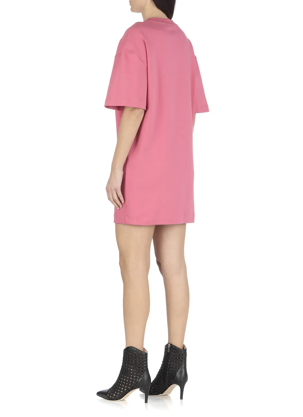 Moschino Logo Printed Crewneck T-Shirt Dress