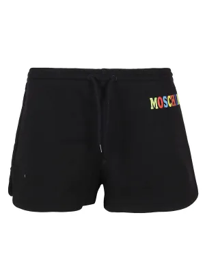 Moschino Logo Printed Drawstring Shorts