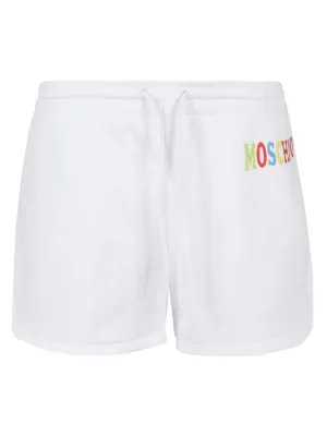 Moschino Logo Printed Drawstring Shorts