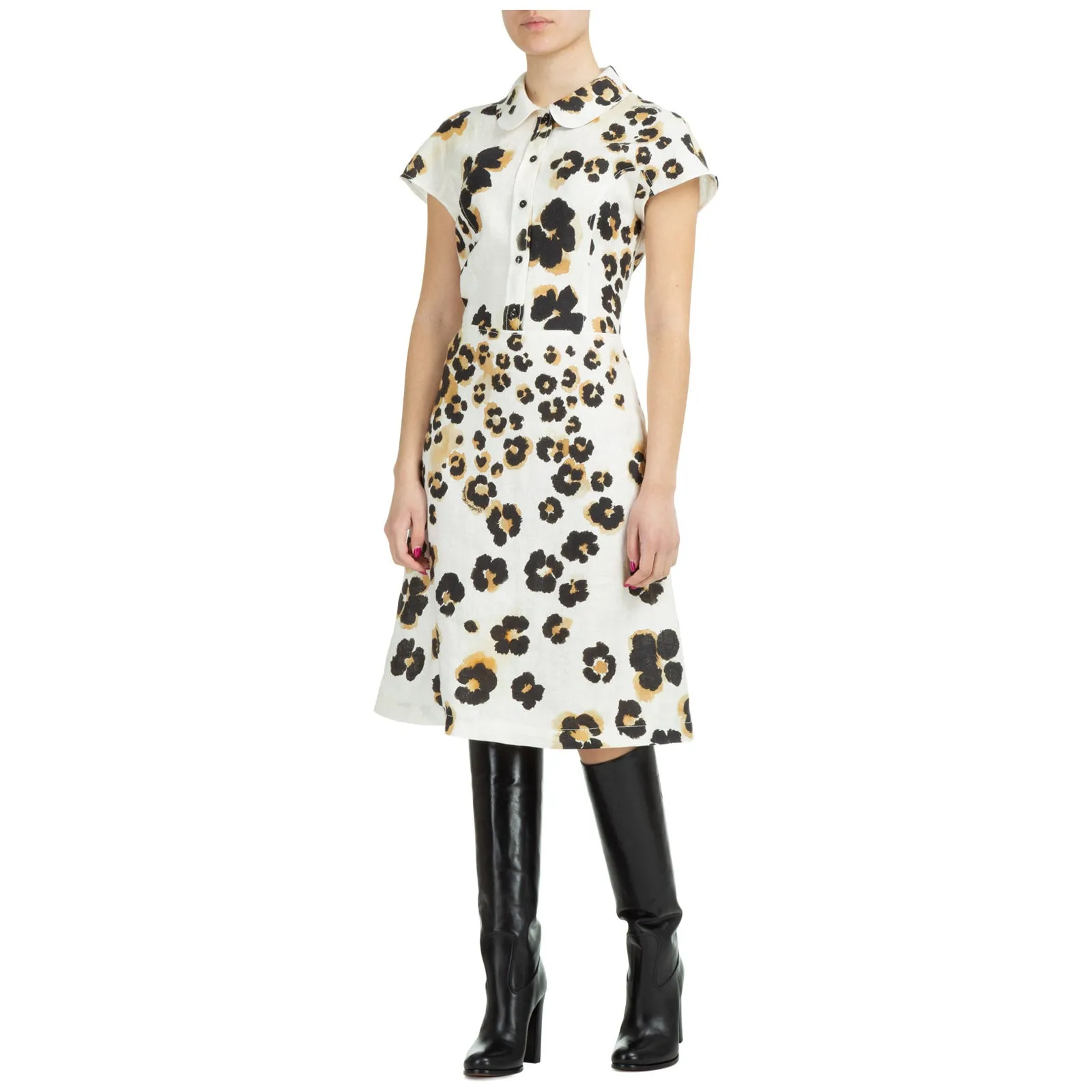 Moschino Motif Printed Midi Dress