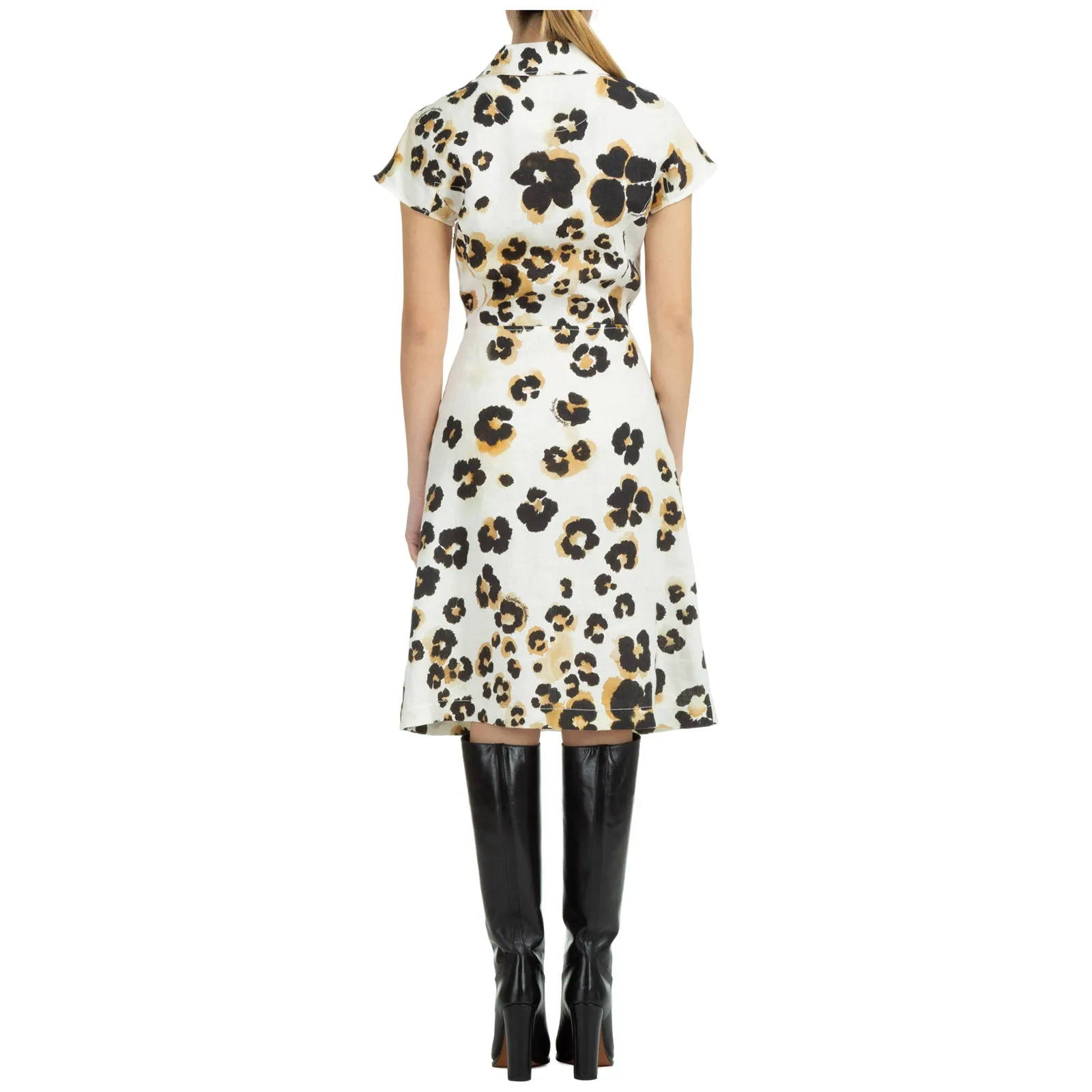 Moschino Motif Printed Midi Dress