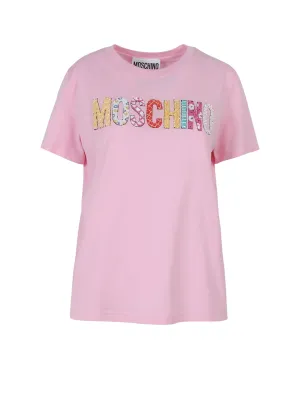 Moschino Sequin Embellished Crewneck T-Shirt