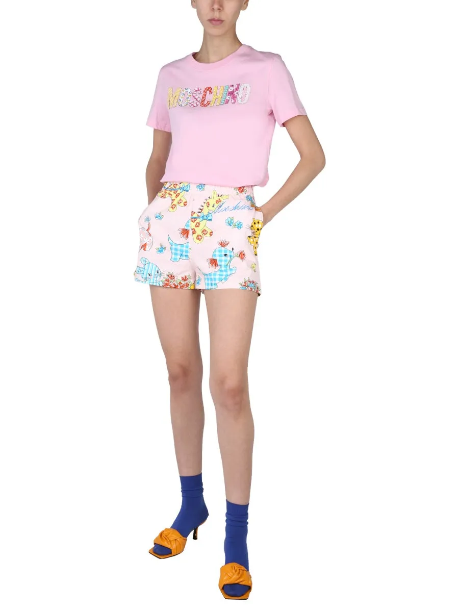 Moschino Sequin Embellished Crewneck T-Shirt