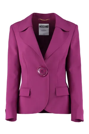 Moschino Single-Breasted Long-Sleeved Jacket
