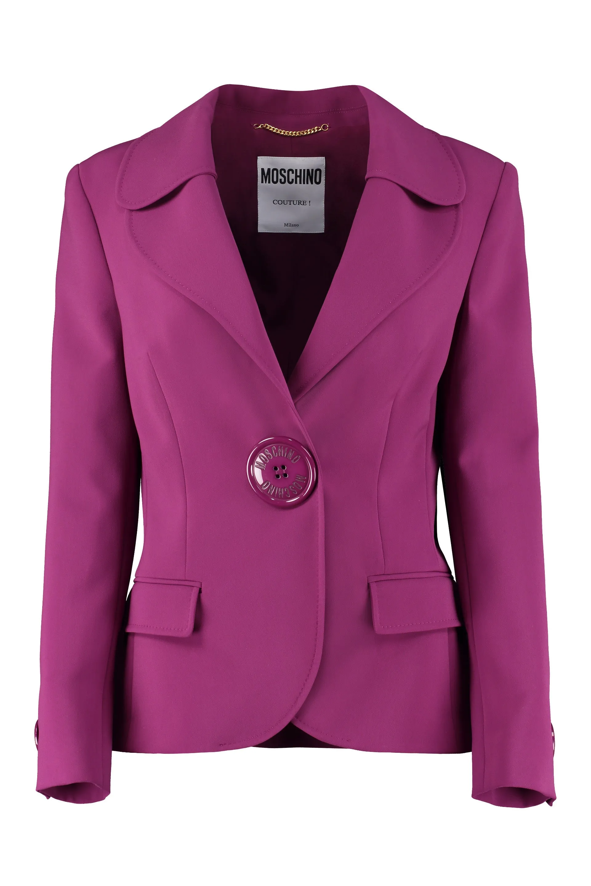 Moschino Single-Breasted Long-Sleeved Jacket