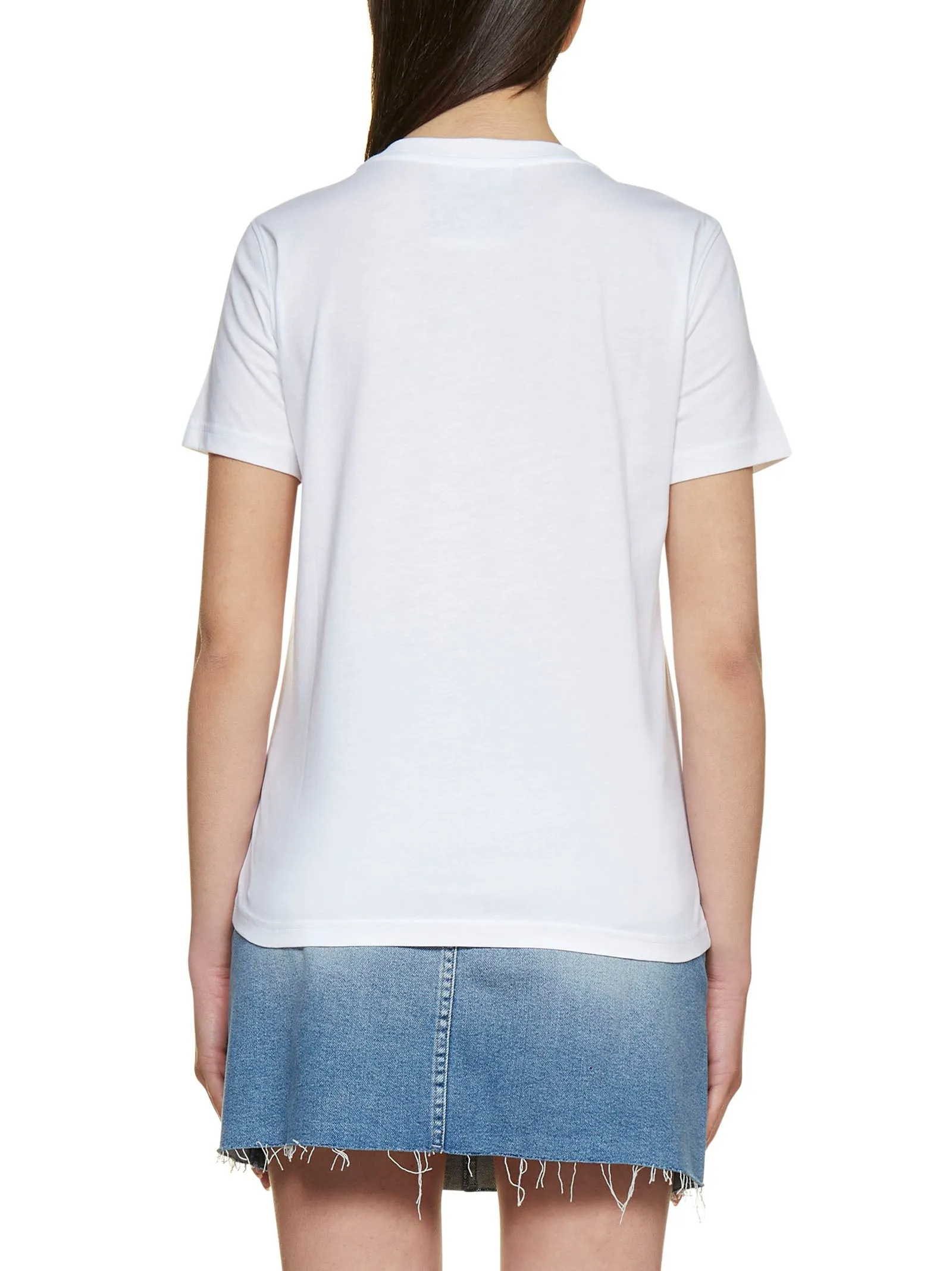Moschino Teddy Bear Embroidered Crewneck T-Shirt