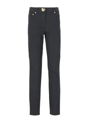 Moschino Teddy Plaque Slim-Fit Pants
