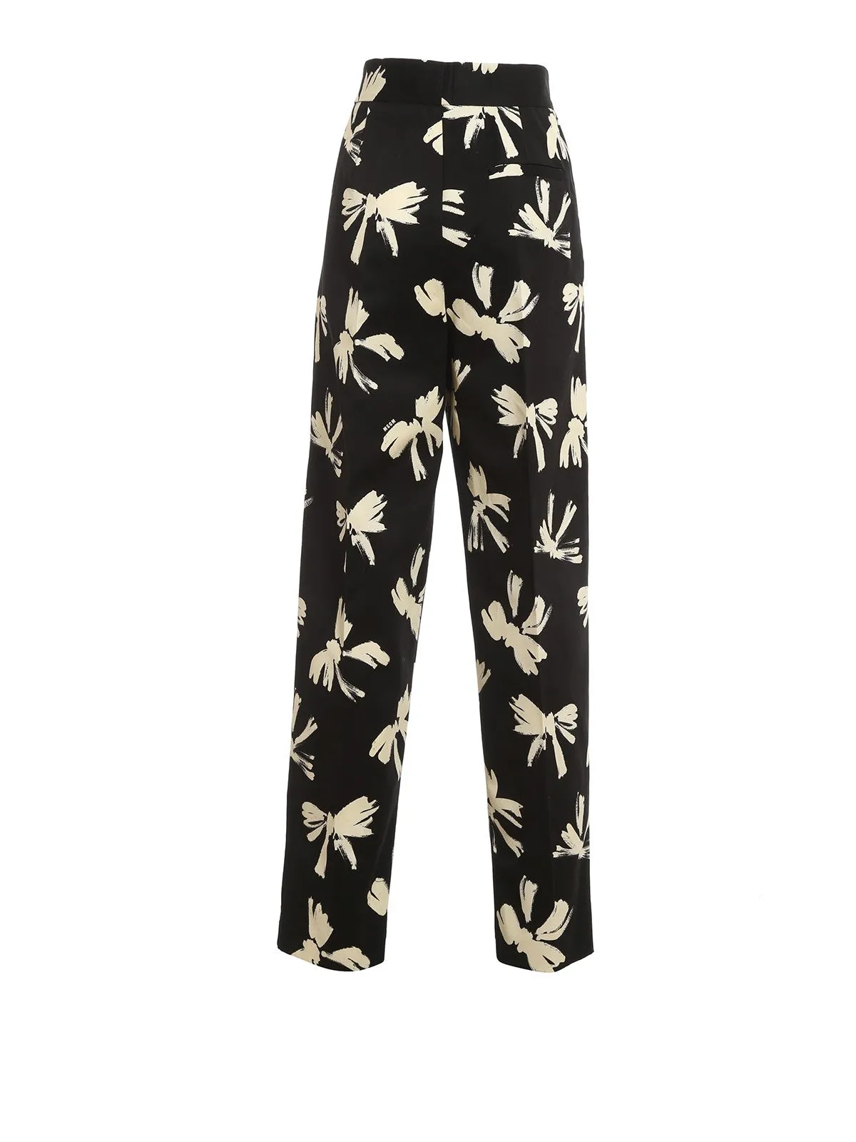 MSGM Bow Tie High Waist Pants