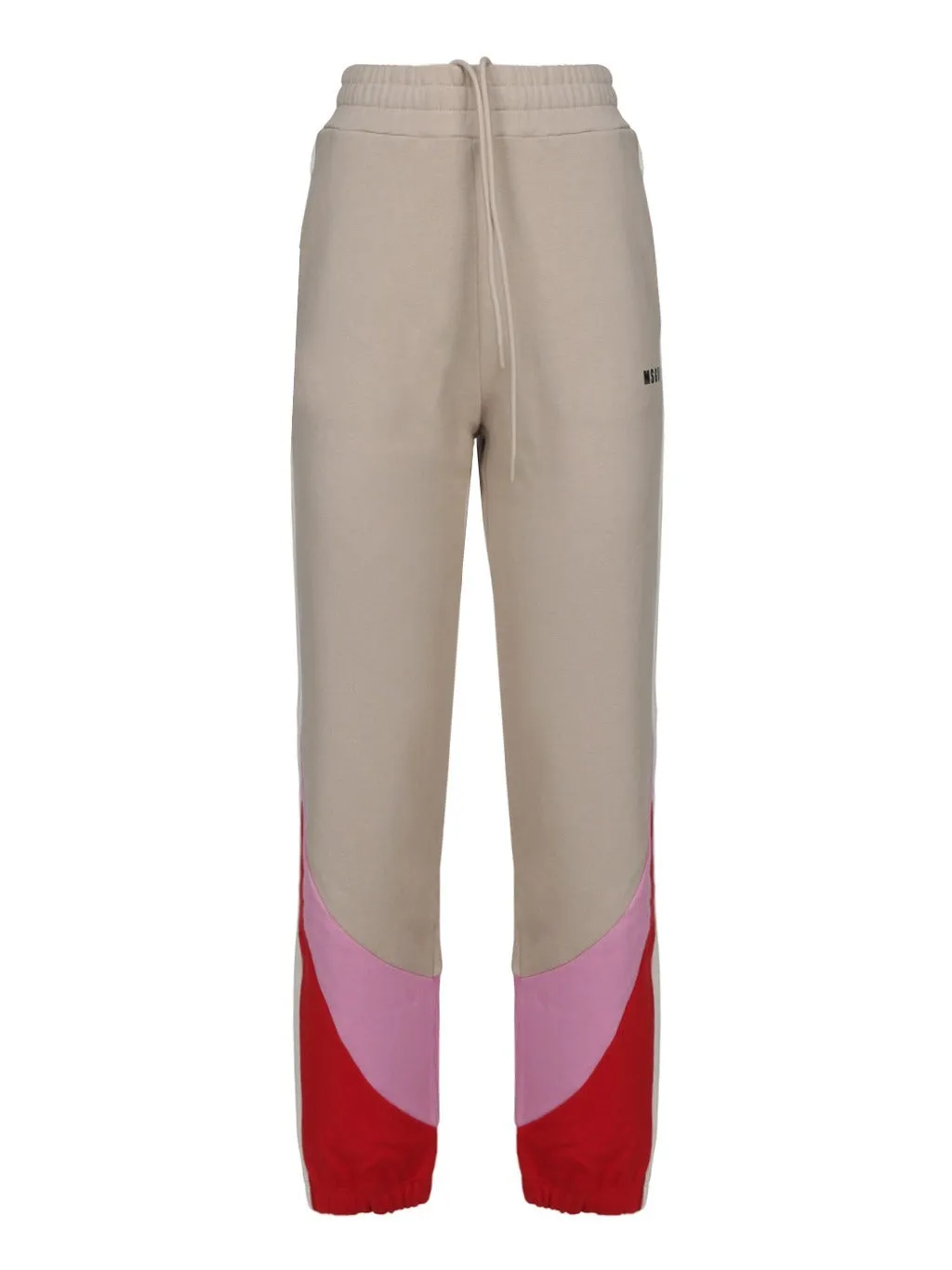 MSGM Color Block Straight Leg Joggers
