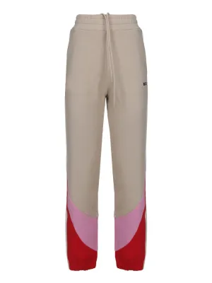 MSGM Color Block Straight Leg Joggers